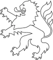 Nichtamtliches Wappenzeichen (Hessenzeichen) in weißer Ausführung