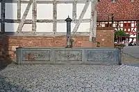 Ein gusseiserner Brunnen im Hessenpark