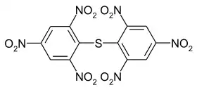 Strukturformel von Pikrylsulfid