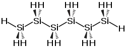Strukturformel von Hexasilan