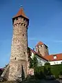 Hexenturm, im Hintergrund Martinstor