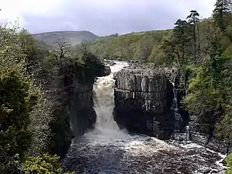 Der Wasserfall High Force nach starkem Niederschlag
