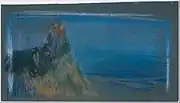 High Point, Pastellkreide auf grauem Papier (18,7 × 33 cm)