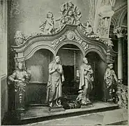 Ehemaliger Beichtstuhl(1911 veröffentlichte Aufnahme)