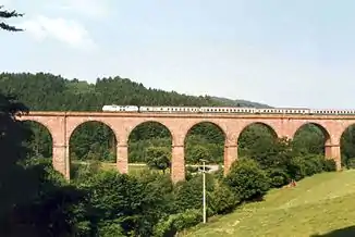 Die Bausteine für das Himbächel-Viadukt bei Marbach wurden im Steinbruch Olfen geschlagen