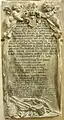 Epitaph August Friedrich von Cramon (1687–1719), Herr auf Ilow, in der Klosterkirche Himmelkron mit Wappen derer von Cramon