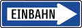 10: Einbahnstraße (Fahrtrichtung rechts)