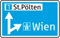 14a: Vorwegweiser zur Autobahn oder Autostraße