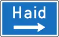 15b-b quer: Ausfahrts­wegweiser – Autobahn oder Autostraße