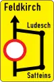 16a: Vorankündigung einer Umleitung