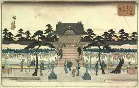 Hiroshige: Kameido von vorne