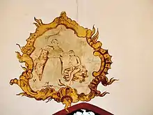Fresco mit der Opferung Isaaks