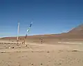 Abfahrt zum Paso Hito Cajón Grenzübergang nach Bolivien.