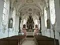 Inneres der Kapelle mit Hochaltar