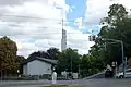 Beginn der Hofzeile (Billroth­straße/Silber­gasse) mit Kirche Jesu Christi der Heiligen der Letzten Tage