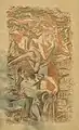 Sgraffito Luft und Wasser