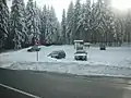 Parkplatz am Hohen Brand, Einstieg zur Loipe
