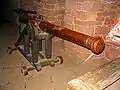 Eine Kanone der Burg