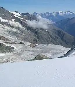Hohlaubgletscher vom Hohlaubgrat bei P.3837