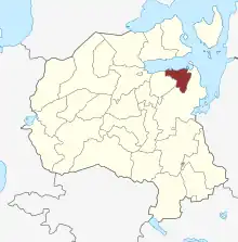 Lage des Sankt Nikolai Sogn in der Holbæk Kommune