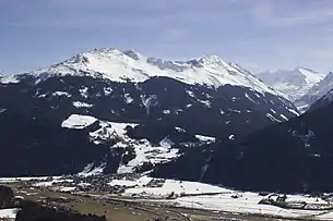 Hollersbach im Pinzgau, Blick gegen die Hohen Tauern
