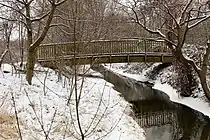 Holzbrücke bei Kalkum im Winter (2018)