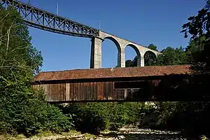 Kubelbrücke (sog. Sprechende Brücke) über die Urnäsch