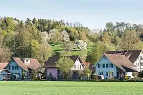 Holzhäuser in Eschikofen
