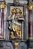 Evangelist Markus mit Löwe