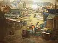 Gwendoline Hopton: Packing Fish, St Ives Harbour