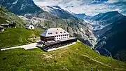 Hotel Belalp, Aletschbord Kapelle und Aletschgletscher
