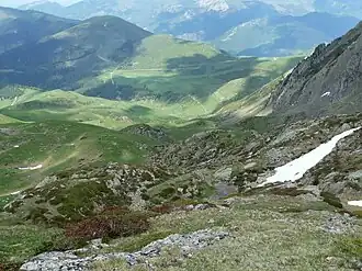 Blick auf den Pass vom Clot det Mail