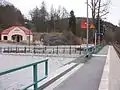 Hp. Erdmannsdorf-Augustusburg mit Talstation der Drahtseilbahn (2016)