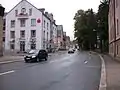 Ehemaliger Haltepunkt Klingenthal Untere Marktstraße, Richtung Sachsenberg-Georgenthal (2016)