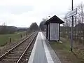 Haltepunkt Lichtenstein Gewerbegebiet auf der Flur von St. Egidien (2016)