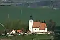 Blick auf die Kirche St. Laurentius