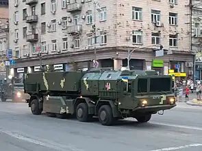 Hrim-2-Startfahrzeug der ukrainischen Armee im Jahr 2018