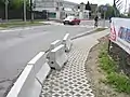 Montagebereite Betonmodule für Radwegschutz (Tschechien)