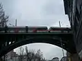 Die Brücke über die Heiligenstädter Straße ist noch in Betrieb und wird von der U6 befahren