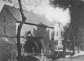 Deutschherrenmühle um 1909, Namensgeber für Hermülheim.