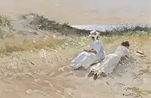 Hugo Mühlig, Partie auf Sylt, 1911, Mischtechnik auf Karton 11,5 cm × 18 cm