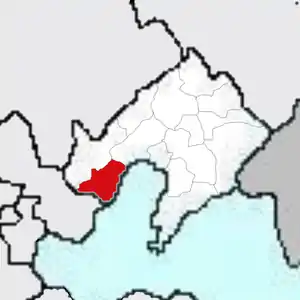 Lage Huludaos in der Provinz Liaoning