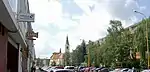 Blick auf die Römisch-katholische Kirche Allerheiligen