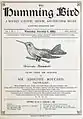 Deckblatt der ersten Ausgabe The Humming bird. A monthly scientific, artistic, and industrial review