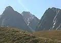 Hundstalkogel von der Luibisalm. Links der Schwarzkogel