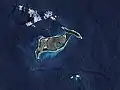Landsat-8-Bild von Hunga Tonga–Hunga Haʻapai im Januar 2017