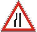 A-8Fahrbahnverengung (linksseitig)