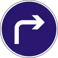 D-8Vorgeschriebene Fahrtrichtung – rechts