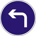 D-9Vorgeschriebene Fahrtrichtung – links