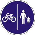D-31Getrennter Rad- und Gehweg (Radweg links)